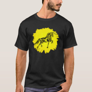 Paarden Motief Paard Elegante Manen Dieren Kleurri T-shirt