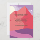 Paarden Mountain Journey White Moon Wedding Kaart (Achterkant)