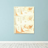 Paarden, muildieren, ezels, schapen canvas afdruk (Insitu (Houten vloer))