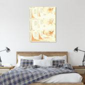 Paarden, muildieren, ezels, schapen canvas afdruk (Insitu (Slaapkamer))