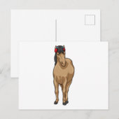 Paarden Muziek Hoofdtelefoon Briefkaart (Voorkant / Achterkant)