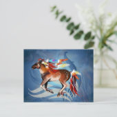 Paarden N Bright Feathers Briefkaart (Staand voorkant)