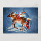 Paarden N Bright Feathers Briefkaart (Voorkant)