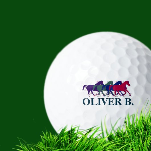 Paarden Naam Logo Golf Balls Golfballen