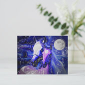 Paarden & Nacht Briefkaart (Staand voorkant)