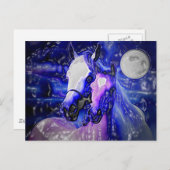 Paarden & Nacht Briefkaart (Voorkant / Achterkant)