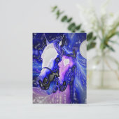 Paarden & Nacht Briefkaart (Staand voorkant)