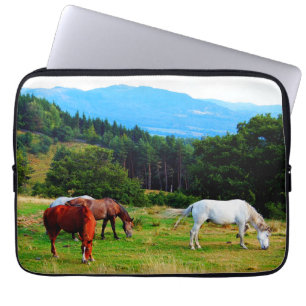 Paarden Neopreen laptophoes Laptop Sleeve
