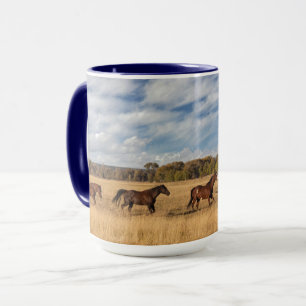 Paarden net buiten Grand Teton National Park Mok
