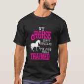 Paarden niet bedwelmd t-shirt (Voorkant)