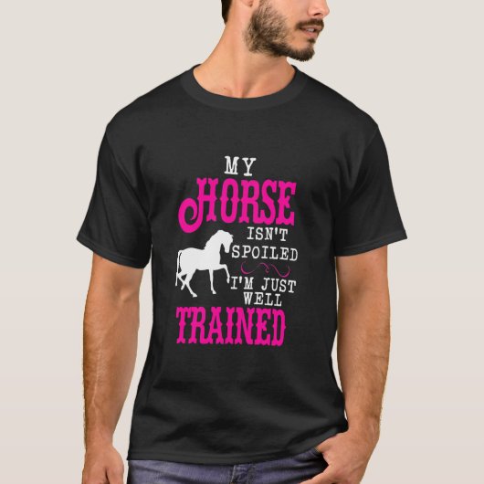 Paarden niet bedwelmd t-shirt (Voorkant)
