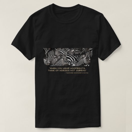 Paarden niet Zebras T-shirt (Design voorkant)