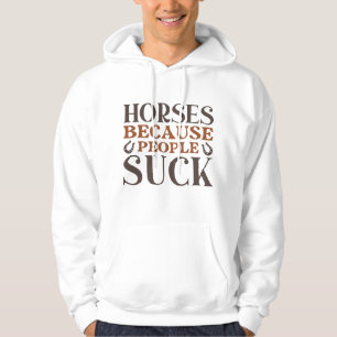 Paarden omdat de mensen zich opslokken hoodie