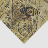 Paarden Ontkoppelen Vintage Ephemera Tissuepapier (Detail)