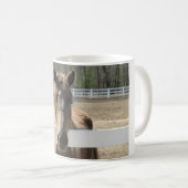 Paarden ontmoeten je bij het hek koffiemok (Voorkant rechts)