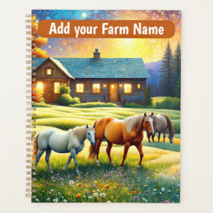 Paarden op Boerderij Wildflower Weide Planner