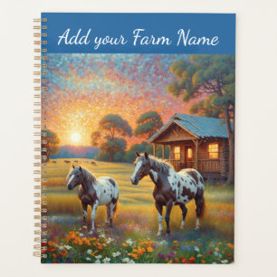 Paarden op Boerderij Wildflower Weide Planner