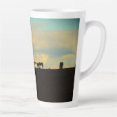 Paarden op de heuvel latte mok (Rechts)
