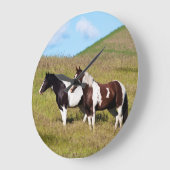 Paarden op de heuvelhelling grote klok (Hoek)