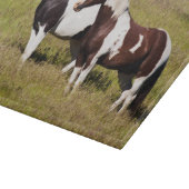 Paarden op de heuvelhelling snijplank (Hoek)