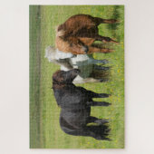 Paarden op de Ranch, Zuid-IJsland Legpuzzel (Verticaal)