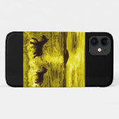 Paarden op een Golden Seashore Equine Case-Mate iPhone Case (Achterkant (horizontaal))