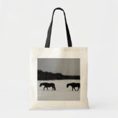 Paarden op een sneeuwbit tote bag (Voorkant)