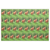 Paarden op het platteland stof (Fat Quarter)