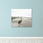Paarden op het strand canvas afdruk (Insitu (Houten vloer))