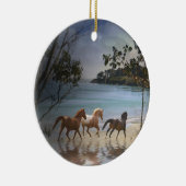 Paarden op het strand Ornament (Rechts)