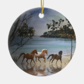 Paarden op het strand Ornament (Voorkant)