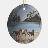 Paarden op het strand Ornament (Links)