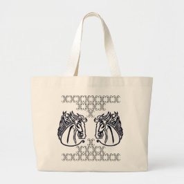 Paarden op Jumbo-Canvas tas