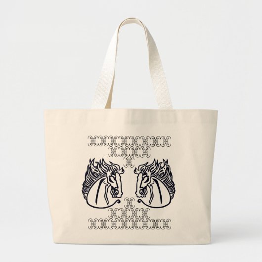 Paarden op Jumbo-Canvas tas (Voorkant)