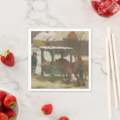 Paarden op kerstdag servet (Insitu)