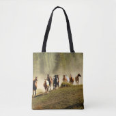 paarden op Montana ranch Tote Bag (Voorkant)