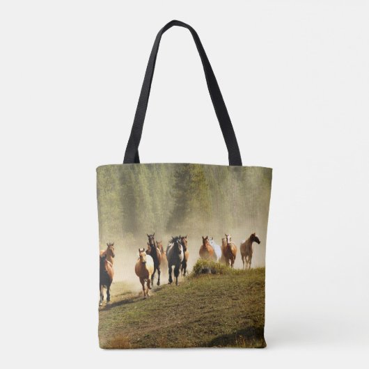 paarden op Montana ranch Tote Bag (Achterkant)