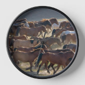 Paarden op ranch, Inner Mongolië, China (Voorkant)