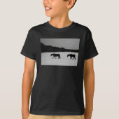 Paarden op sneeuw bccnm t-shirt (Voorkant)