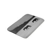 Paarden op sneeuw BMM Badmat (Gekanteld)