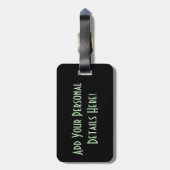 Paarden op sneeuw cd ltcnm bagagelabel (Achterkant verticaal)