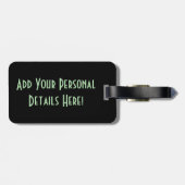 Paarden op sneeuw cd ltcnm bagagelabel (Achterkant horizontaal)