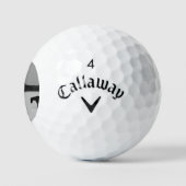 Paarden op sneeuw CSS GBCNA Golfballen (Logo)