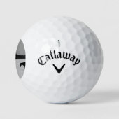 Paarden op sneeuw cwb gbcnm golfballen (Logo)