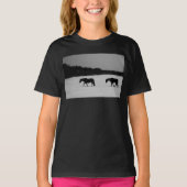 Paarden op sneeuw gccnm t-shirt (Voorkant)