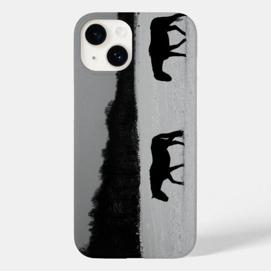 Paarden op sneeuw iphcna Case-Mate iPhone case (Achterkant)