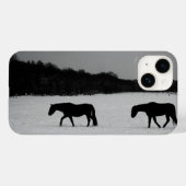 Paarden op sneeuw iphcna Case-Mate iPhone case (Achterkant (horizontaal))