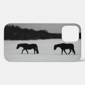 Paarden op sneeuw iphcna Case-Mate iPhone case (Achterkant (horizontaal))
