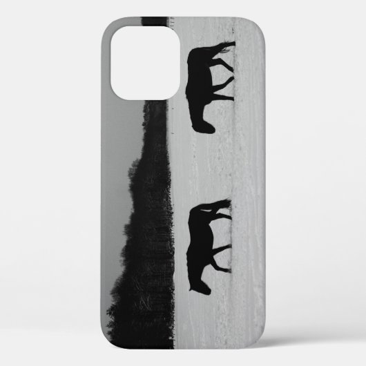 Paarden op sneeuw iphcna Case-Mate iPhone case (Achterkant)
