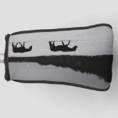 Paarden op sneeuw pccna golfheadcover (Voorkant)